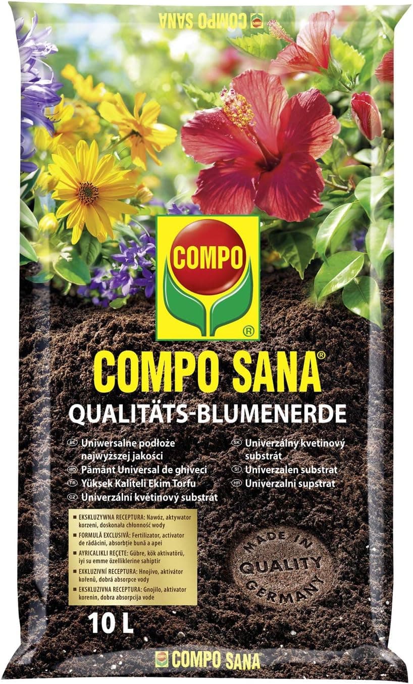 COMPO Sana 1131 Çiçekli Bitkiler için Toprak, 10lt